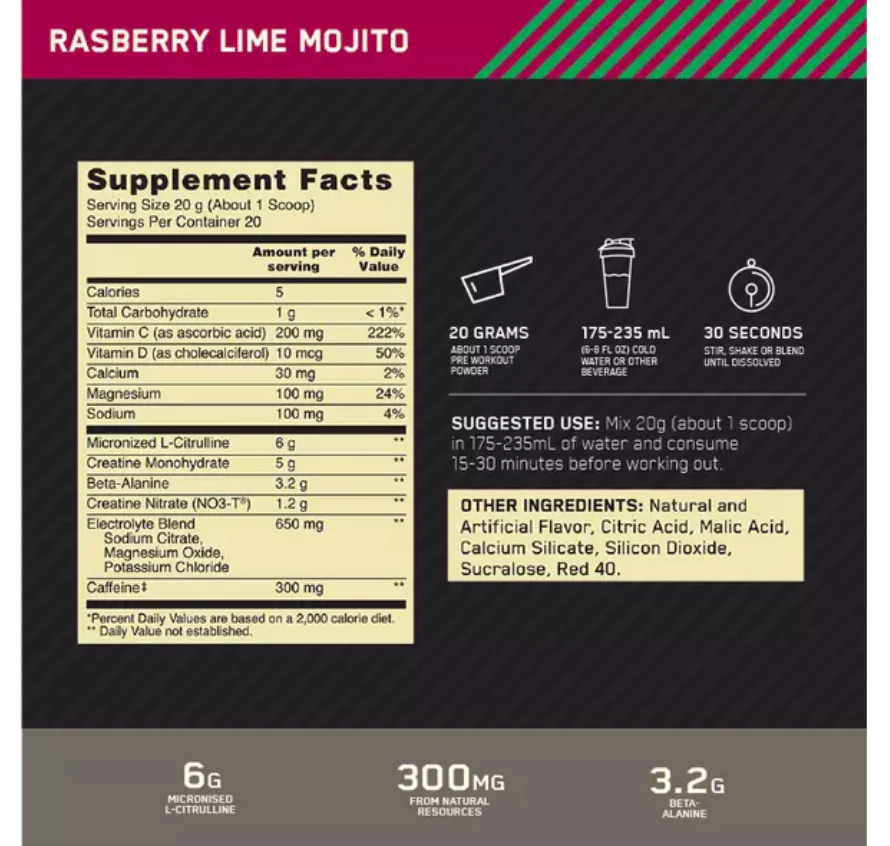 Optimum Nutrition Gold Standard PreWorkout Advanced 400 g